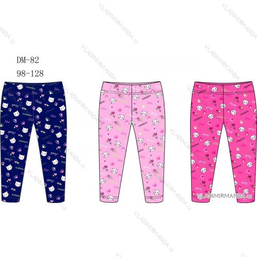 Leggings 3/4 short children's girls (98-128) SEZON SEZ22DM-80