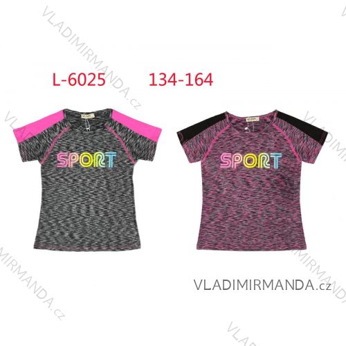 T-shirt functional sports short sleeve puppy girls (134-164) SEZON SEZ22L6025