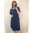 Long Maxi Summer Casual Short Sleeve Women's Viscose Dress (L/XL/2XL/3XL ONE SIZE) ITALIAN FASHION IMD22382/DR - Fuchsia Pink - 2XL/3XL
