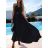 Women's long sleeveless summer dress (S / M ONE SIZE) ITALIAN FASHION IMD21551