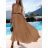 Women's long sleeveless summer dress (S / M ONE SIZE) ITALIAN FASHION IMD21551