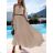 Women's long sleeveless summer dress (S / M ONE SIZE) ITALIAN FASHION IMD21551