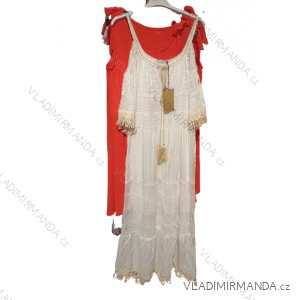 Women's long lace dress on straps (S / M ONE SIZE) ITALIAN FASHION IMH22157