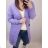 Women's cotton cardigan with hood (UNIL/2XL) ITALIAN FASHION IMD20811 blue-purple L-2XL