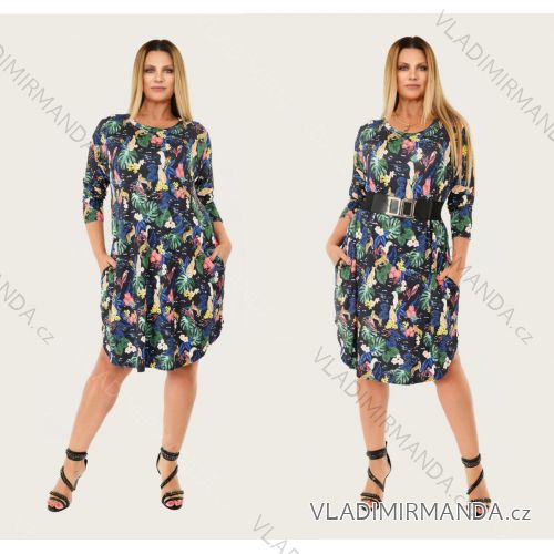 Women's short sleeve dress oversized (L-3XL) POLISH FASHION PMF20013