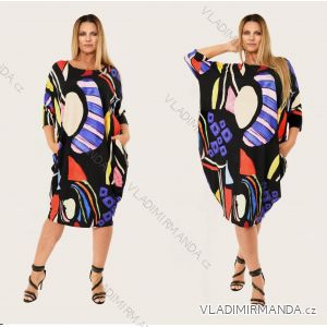 Women's short sleeve dress oversized (L-3XL) POLISH FASHION PMF20013