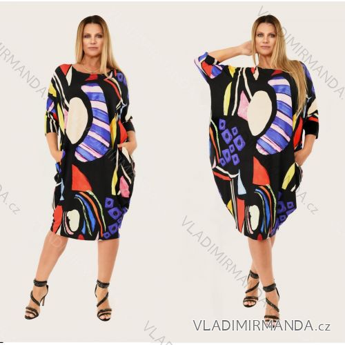 Women's short sleeve dress oversized (L-3XL) POLISH FASHION PMF20013