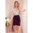 376-1 Skirt with a binding on the side - black