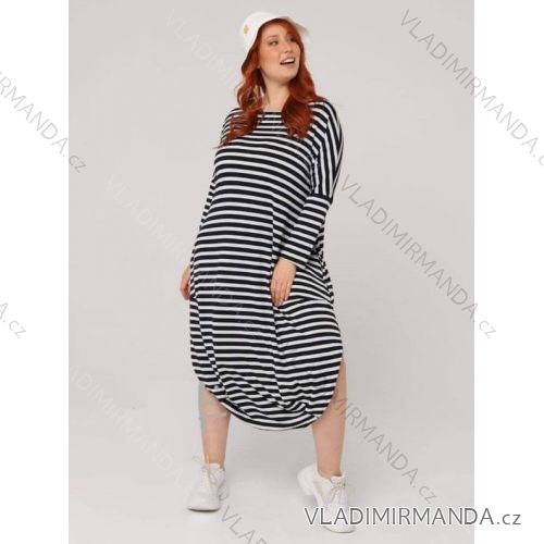 Women's Long Sleeve Dress Plus Size (XL / 2XL / 3XL ONE SIZE) POLISH FASHION PMLT22003