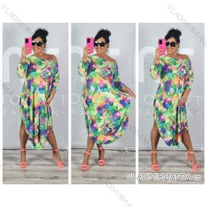 Women's Long Sleeve Dress Plus Size (XL / 2XL / 3XL ONE SIZE) POLISH FASHION PMLT22003