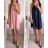 Women's Chiffon Summer Dress with Sleeveless Pendant (S / M ONE SIZE) ITALIAN FASHION IMWC222152