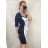 Women's short sleeve dress oversized (L-3XL) POLISH FASHION PMF20013