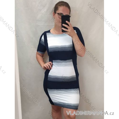 Women's short sleeve dress oversized (L-3XL) POLISH FASHION PMF20013