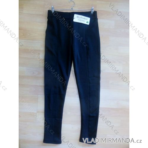 Leggings warm thermo bamboo ladies (m-3xl / black) ELEVEK 9979
