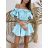 Women's summer top and shorts set (S / M ONE SIZE) ITALIAN FASHION IMWA222447