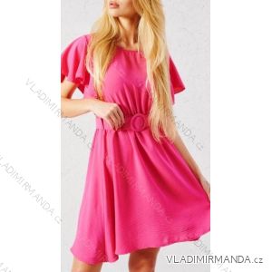 Women's Chiffon Summer Short Sleeve Dress (S / M ONE SIZE) ITALIAN FASHION IMWC222498