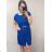 Women's short sleeve dress oversized (L-3XL) POLISH FASHION PMF20013 Royal blue 48