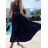 Long formal elegant ball gown dress (UNI s-m) ITALIAN FASHION IMM20FL5620 S/M black