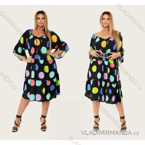 Women's short sleeve dress oversized (L-3XL) POLISH FASHION PMF20013