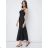 Women's Lace Summer Strapless Dress (UNI S-M) ITALIAN FASHION IMM20304 Black S/M