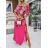 Carmen summer chiffon summer dress (S / M ONE SIZE) ITALIAN FASHION IMWA222561