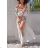 Carmen summer chiffon summer dress (S / M ONE SIZE) ITALIAN FASHION IMWA222561