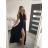 Women's long satin dress with variable binding summer (S / M / L ONE SIZE) ITALIAN FASHION IMM2250677
