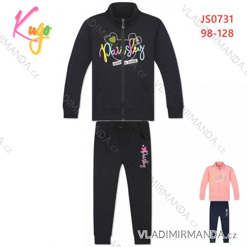 Long girls sleeve sweatshirt and sweatpants set (98-128) KUGO JS0731