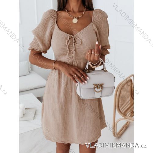 Summer long sleeve flowered women's dress (UNI S / L) ITALIAN FASHION IMK20150