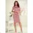 Summer dress womens (uni sl) MODA ITALY IMD20299 XS Old-pink