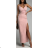 Women's elegant long strapless dress (S / M ONE SIZE) ITALIAN FASHION IMWE22100