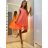 Women's Sleeveless Chiffon Dress (S/M/L ONE SIZE) ITALIAN FASHION IMD22494/DR white