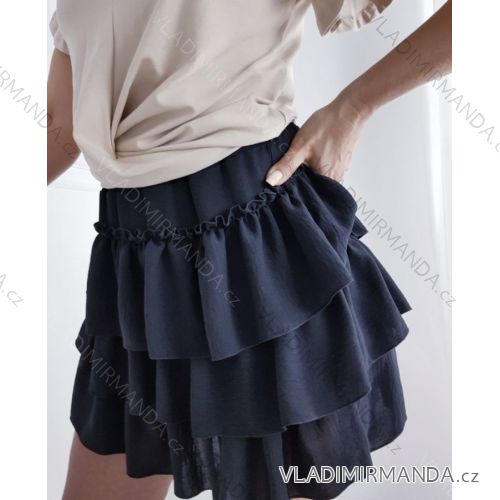 Women's short summer skirt (S / M ONE SIZE) ITALIAN FASHION IMWG216056 béžová S/M