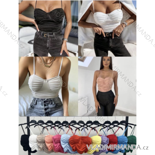 Šaty letní na ramínka dámské (S/M ONE SIZE) ITALSKÁ MÓDA IMPLS229027