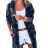 Cardigan with Pockets and Hood 3/4 Sleeve Women's Camo (uni s-l) ITALIAN FASHION IM4223121