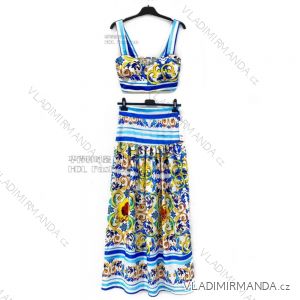 Women's summer top and long skirt set (S / M ONE SIZE) ITALIAN FASHION IMPHD221431-6003