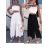 Kalhoty letní dlouhé dámská (S/M ONE SIZE) ITALSKÁ MÓDA IMPDY222XFH0375