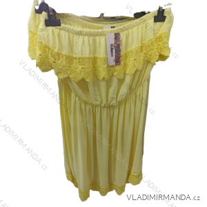 Summer dress with lace carmen women (L / XL / 2XL ONE SIZE) ITALIAN FASHION IM722101