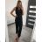 Women's long overalls on hangers (S / M ONE SIZE) ITALIAN FASHION IMWY22121 S/M black