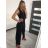 Women's long overalls on hangers (S / M ONE SIZE) ITALIAN FASHION IMWY22121 S/M black