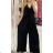 Women's long overalls on hangers (S / M ONE SIZE) ITALIAN FASHION IMWY22121 S/M black