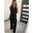 Women's long overalls on hangers (S / M ONE SIZE) ITALIAN FASHION IMWY22121 S/M black