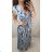 Women's Long Short Sleeve Dress (S / M ONE SIZE) FRENCH FASHION FMB21008