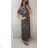 Women's Long Short Sleeve Dress (S / M ONE SIZE) FRENCH FASHION FMB21008