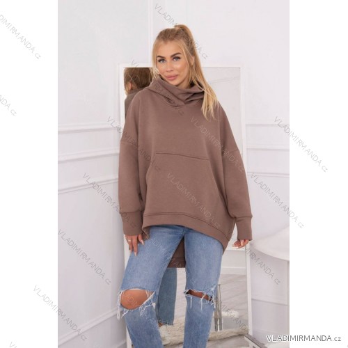 Mocha oversize insulated sweatshirt