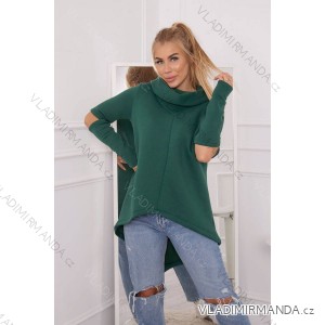 Long back dark green sweatshirt