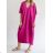 Maxi Summer Oversized Short Sleeve Dress Women's (S / M ONE SIZE) ITALIAN FASHION IMM2253539CREP