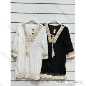 Šaty letní na ramínka dámské (S/M ONE SIZE) ITALSKÁ MÓDA IMPBB22B21841