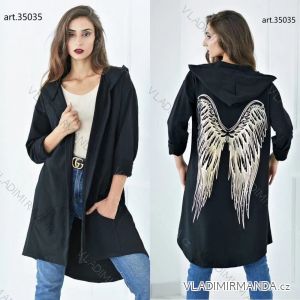 Women's Long Sleeve Cotton Cardigan (S/M ONE SIZE) ITALIAN FASHION IMP22LM35035