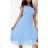 Women's Sleeveless Summer Dress (S / M ONE SIZE) ITALIAN FASHION IMWB22045